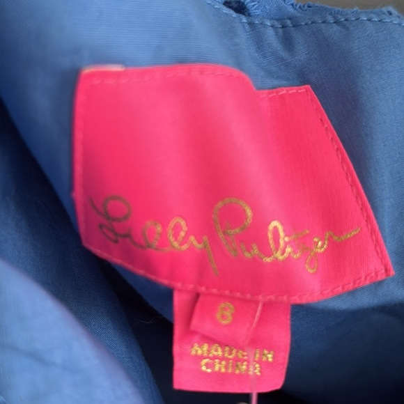 Lilly Pulitzer Blue One-Shoulder Dress - Picture 5 of 5